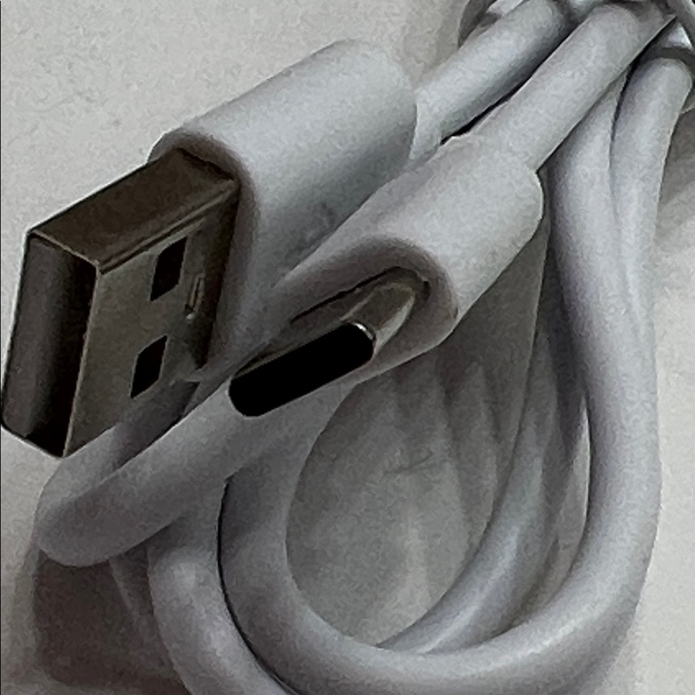 White USB Charging Cable - Picture 2 of 2